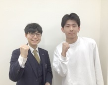 岡教室長と長田君